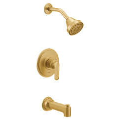 Brushed gold M-CORE 2 series tub/shower material