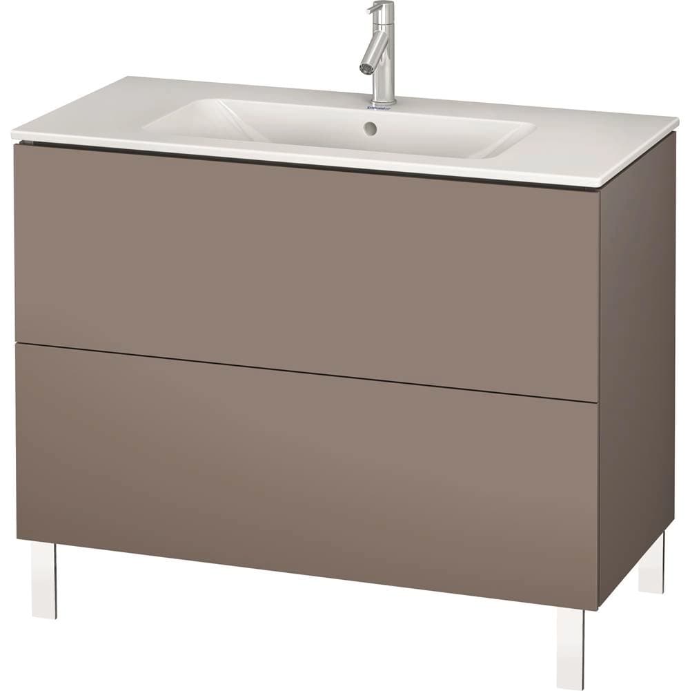 Duravit L-Cube Two Drawer Floorstanding Vanity Unit Basalt material