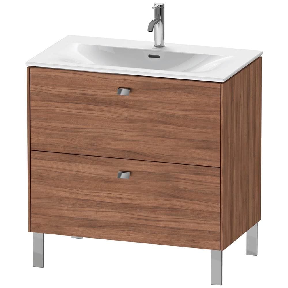 Duravit Brioso Two Drawer Floorstanding Vanity Unit Walnut material