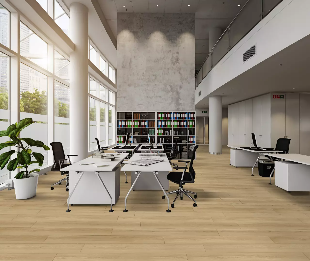 9 1/3" X 72 1/4" North Forest Collection Waterproof Rock Cream AC4 Commercial Grade Laminate Floating material
