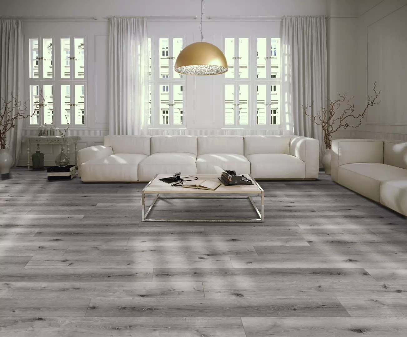 9" X 5ft Great Oregon Oak Collection Waterproof Harvard Oak Extra Wide Extra Long Pure with V-Groove 8mm boards SPC Floating material
