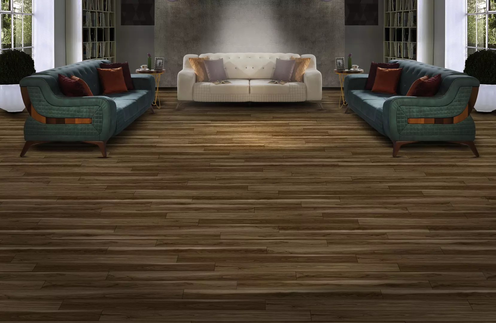 7 11/64" X 4ft The Walnut Hills Collection Waterproof Granito Nero Pure SPC? - 6mm boards SPC Floating material