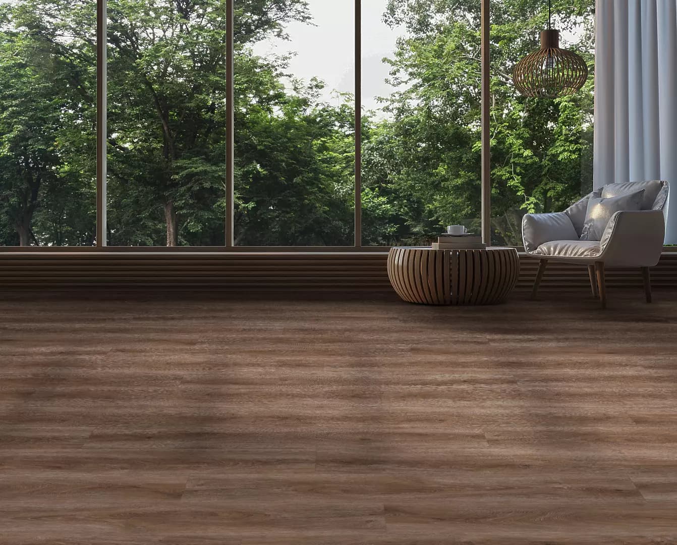 7 11/64" X 4ft The Pacific Oak Collection Waterproof Coffee Berry Pure SPC? - 6mm boards SPC Floating material