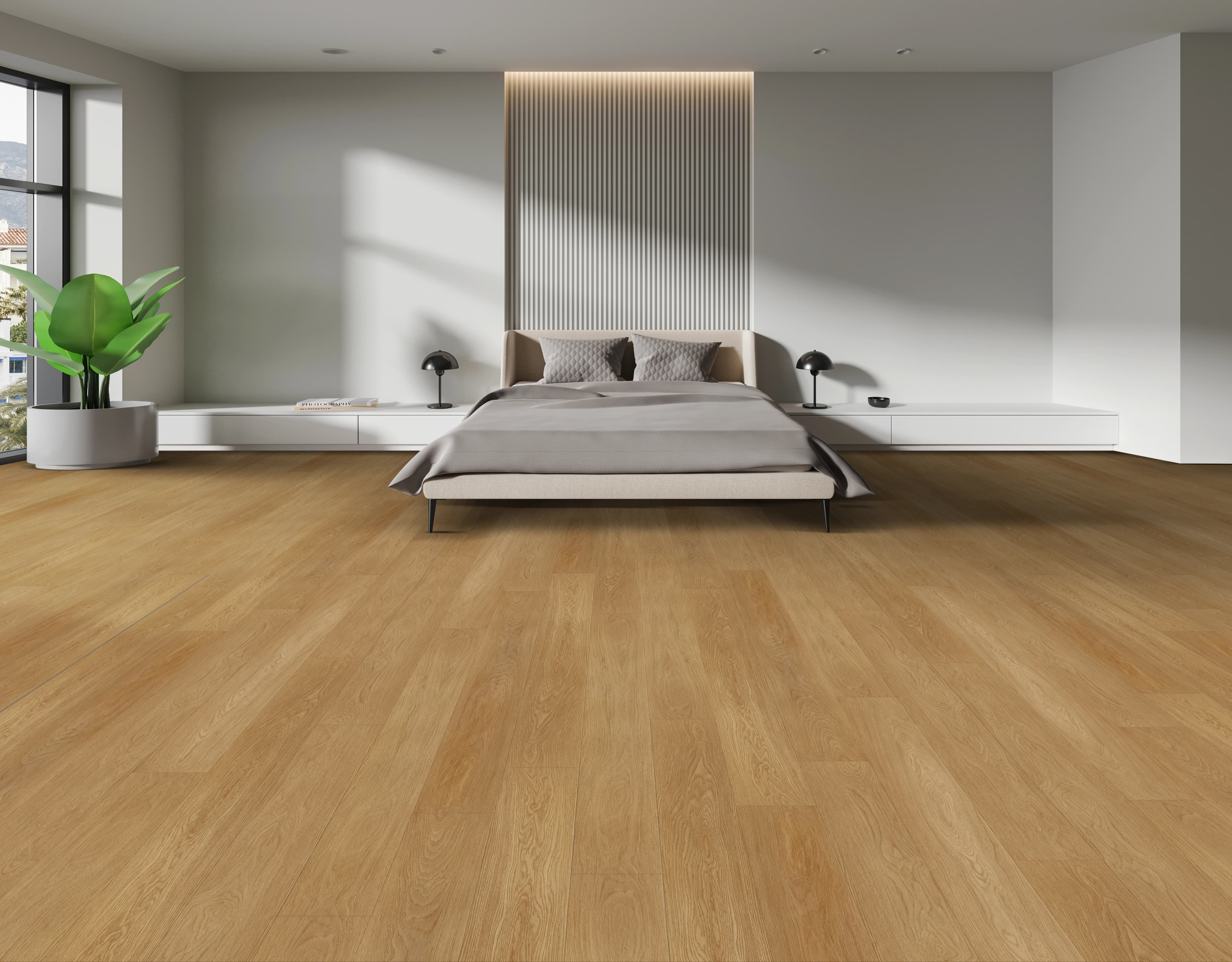 9" X 6ft South Rose Collection Waterproof Sequoia Pale Extra Long, Extra Wide Pure SPC? 14mm boards SPC Floating material
