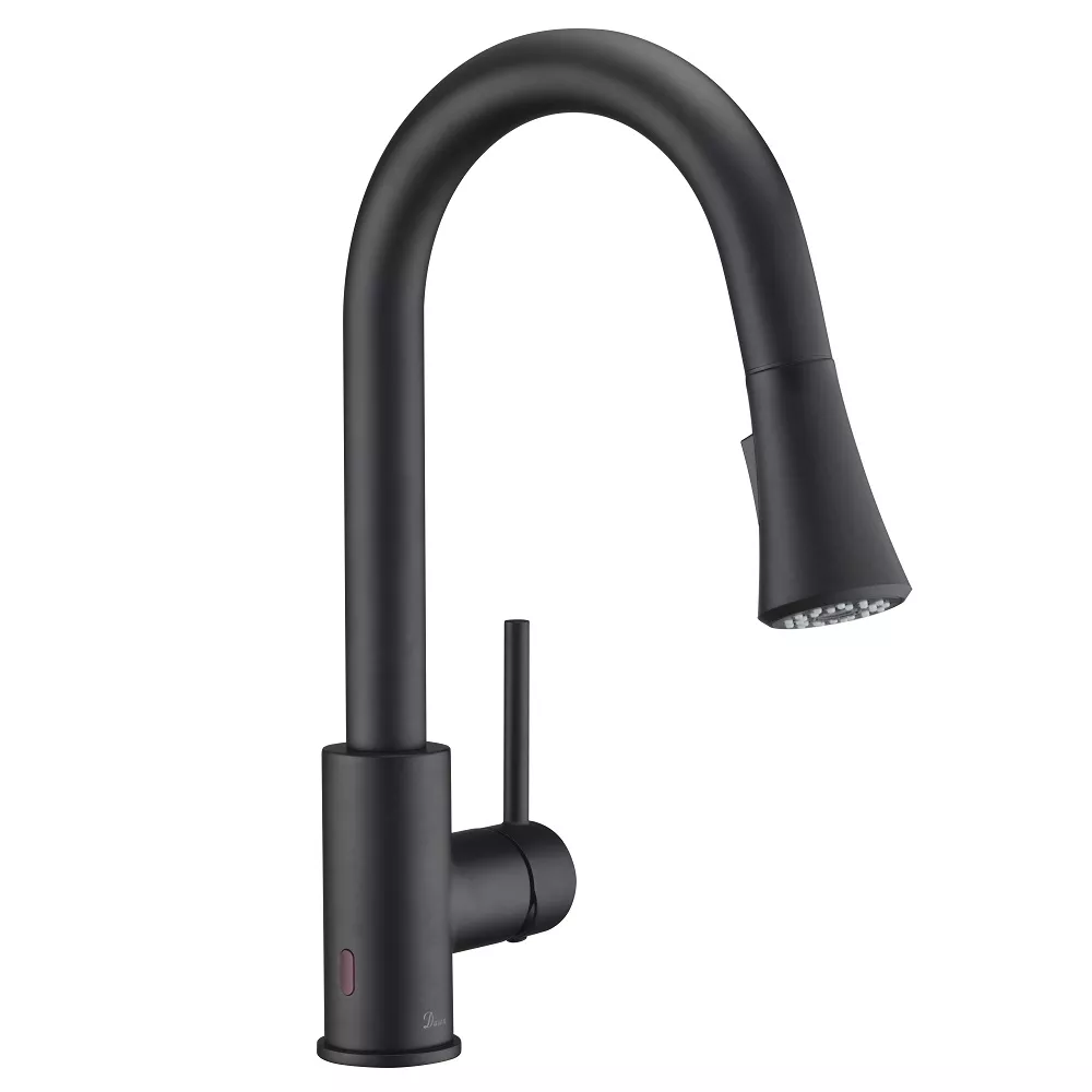 Single-lever Pull-Down Sensor Spray Faucet, Matte Black material