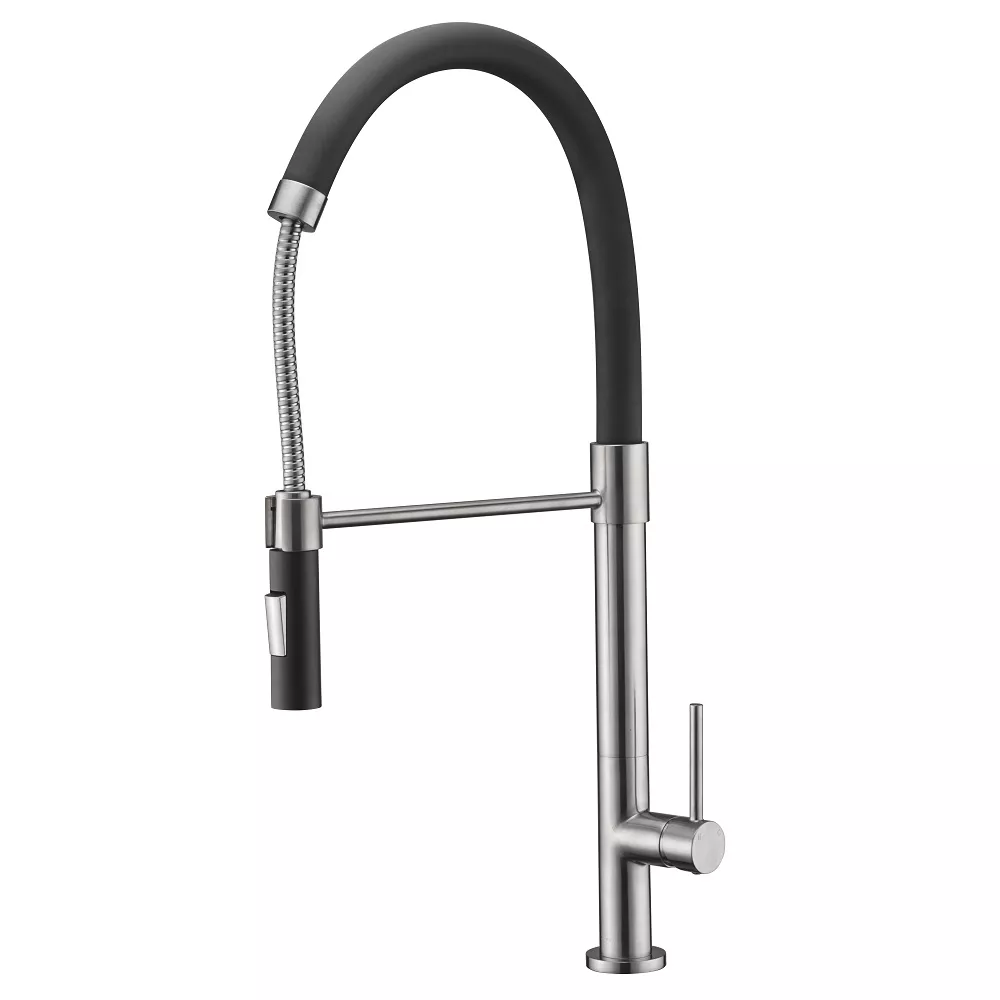 Single-lever With Two Functions Pull-out Spray Faucet, Brushed Nickel material