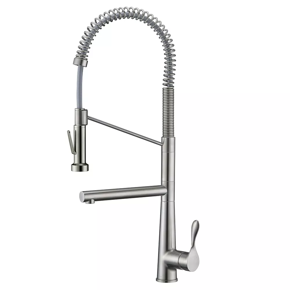 2 Way Spring Pull-Out Faucet, Brushed Nickel material