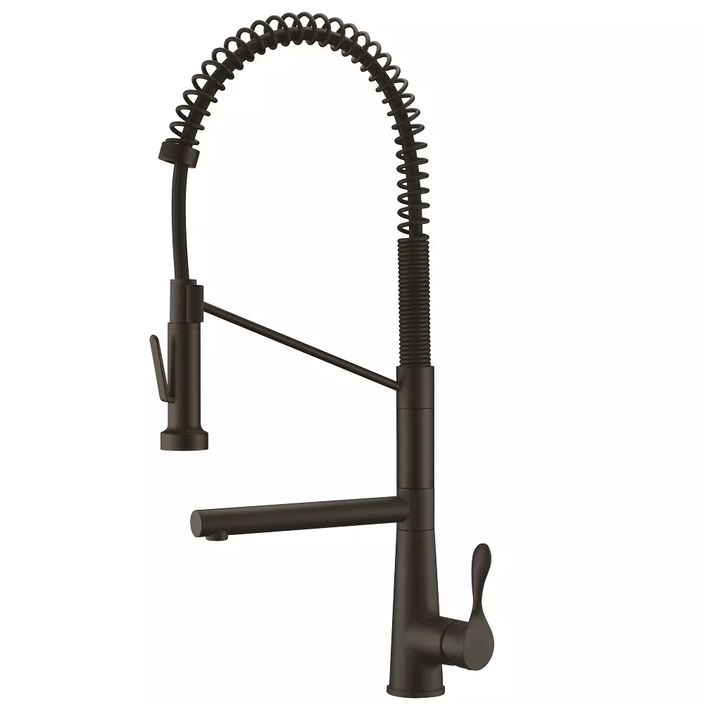 2 Way Spring Pull-Out Faucet, Matte Gold material