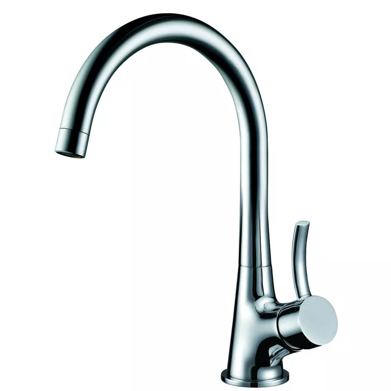 Single-lever bar faucet, Chrome material