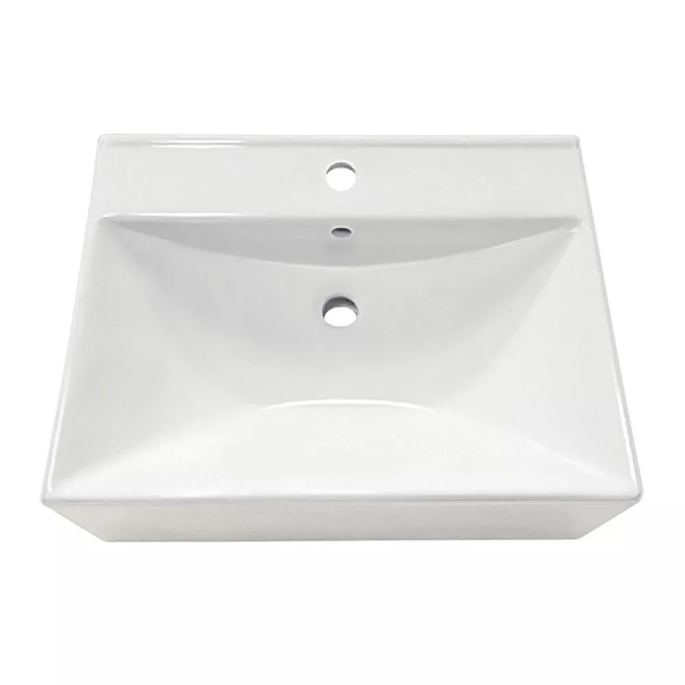 Ceramic Sink Top with single hole for faucet and Overflow material