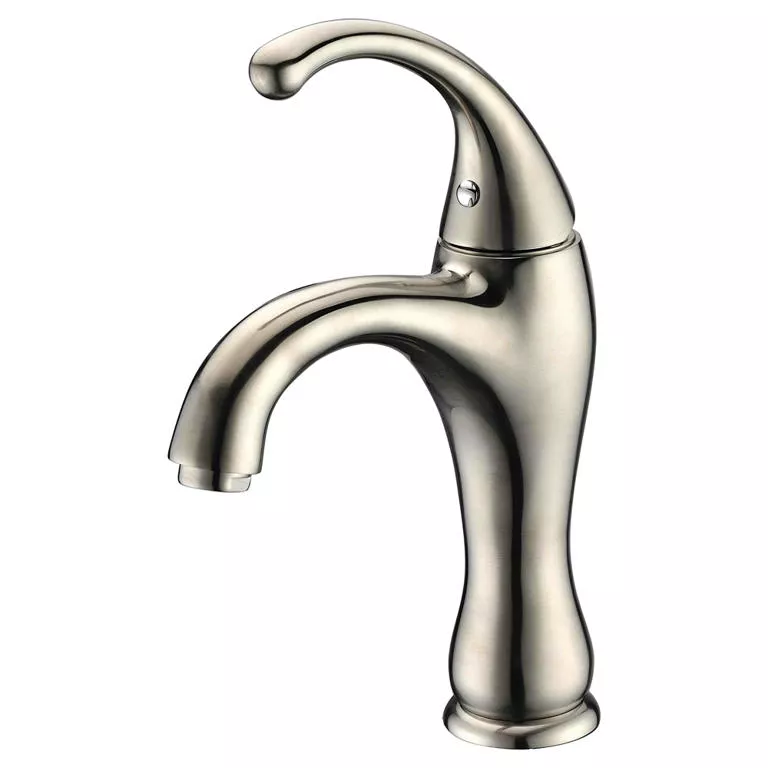 Single-lever lavatory faucet, Brushed Nickel (Standard pull-up drain with lift rod D90 0010BN included) material