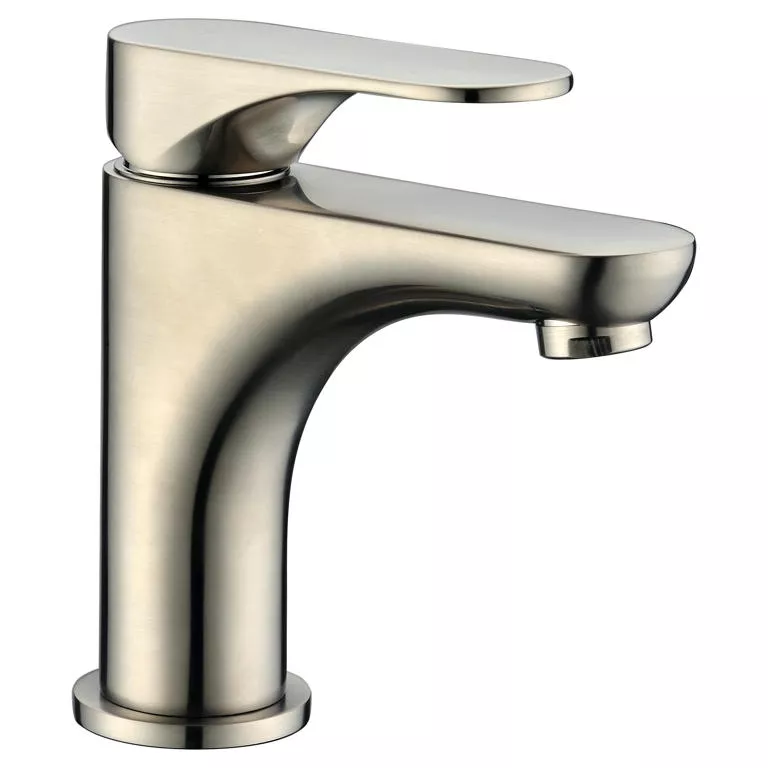 Single-lever lavatory faucet, Brushed Nickel (Standard pull-up drain with lift rod D90 0010BN included) material