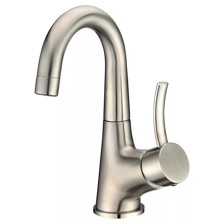 Single-lever lavatory faucet, Brushed Nickel (Standard pull-up drain with lift rod D90 0010BN included) material