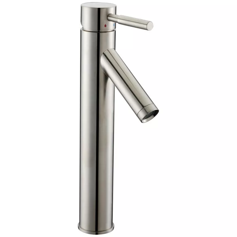 Single-lever tall lavatory faucet, Brushed Nickel material