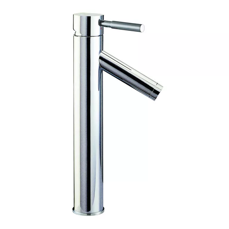 Single-lever tall lavatory faucet, Chrome material