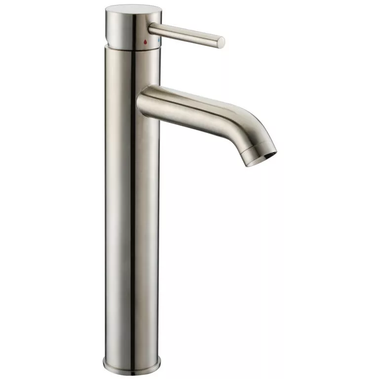 Single-lever tall lavatory faucet, Brushed Nickel material