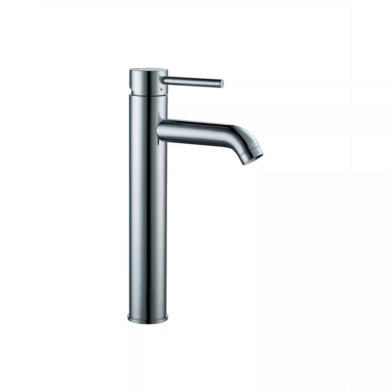 Single-lever tall lavatory faucet, Chrome material
