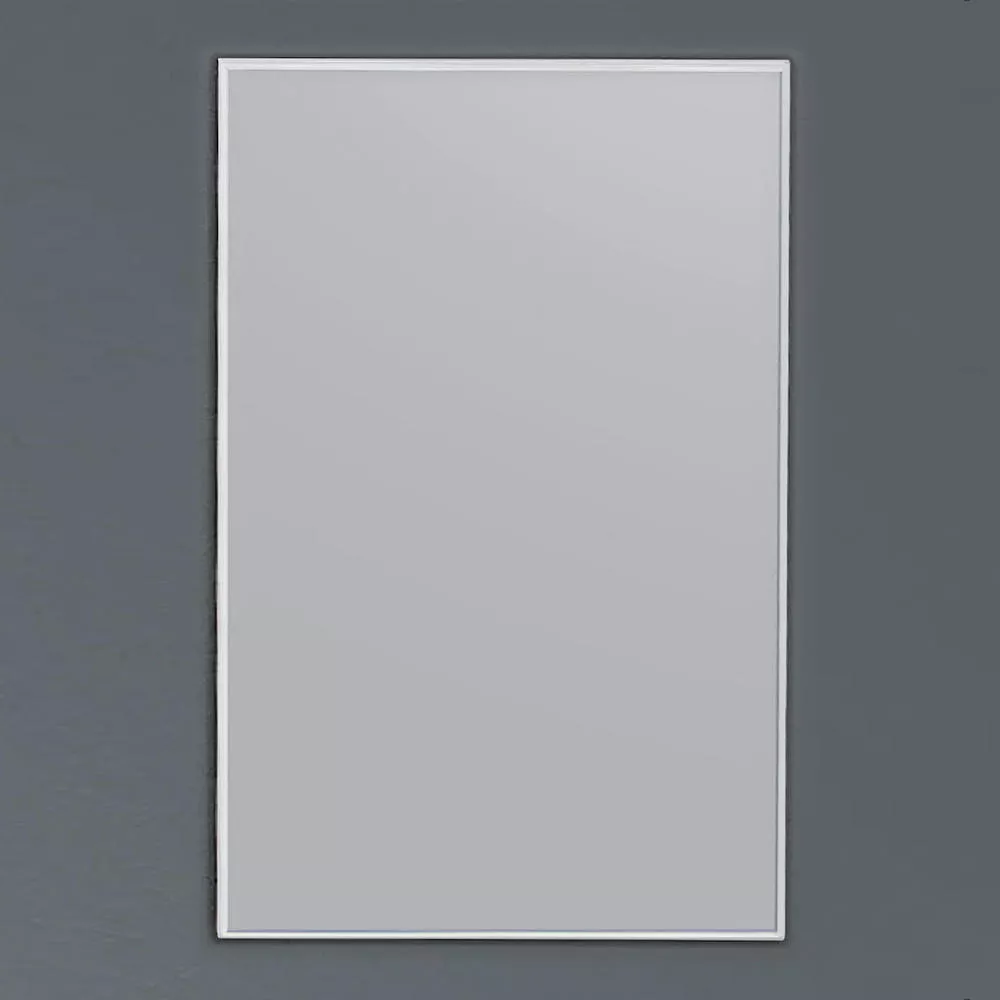 Matte Aluminum Framed Mirror material