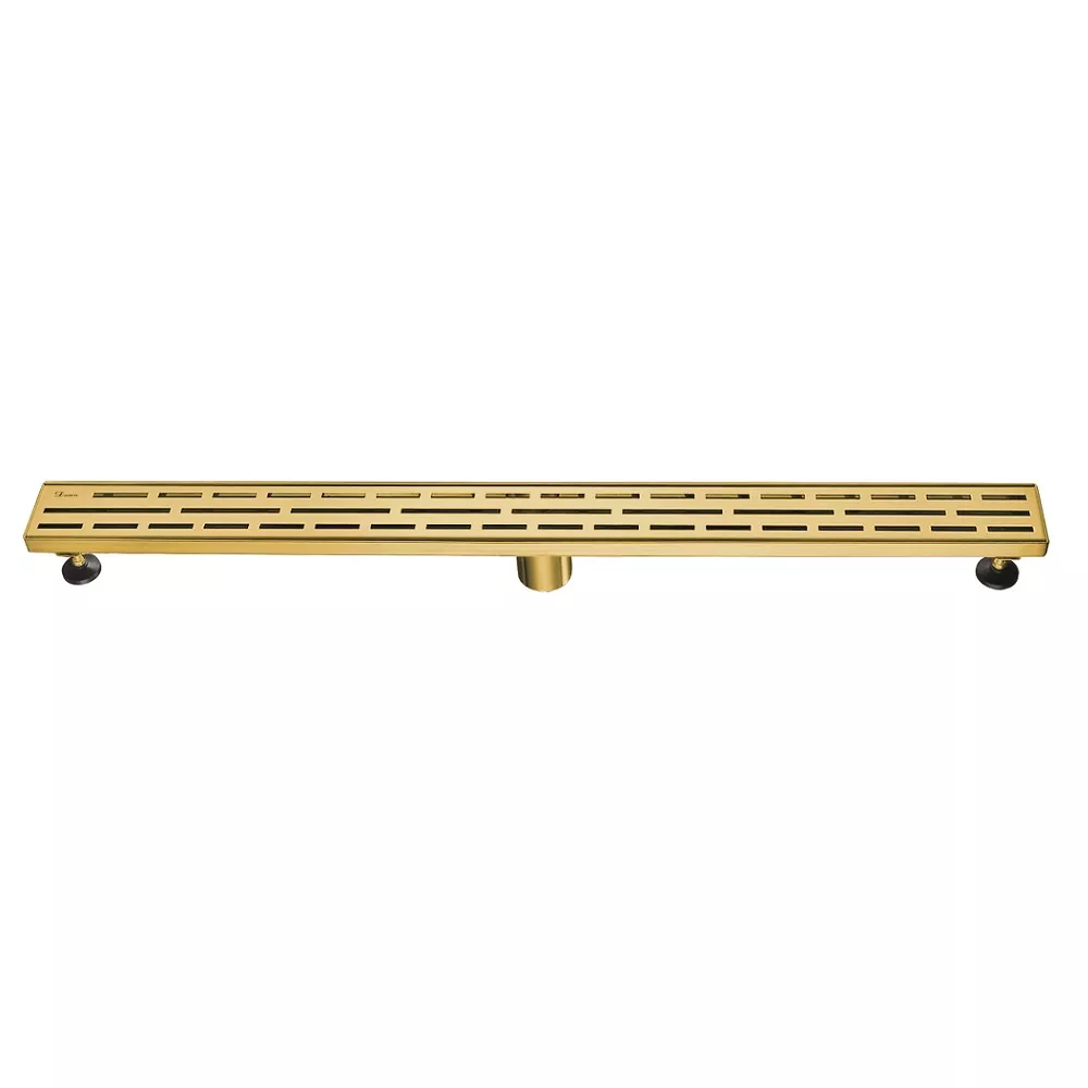 Amazon River Series - Linear Shower Drain 36"L, Matte Gold material
