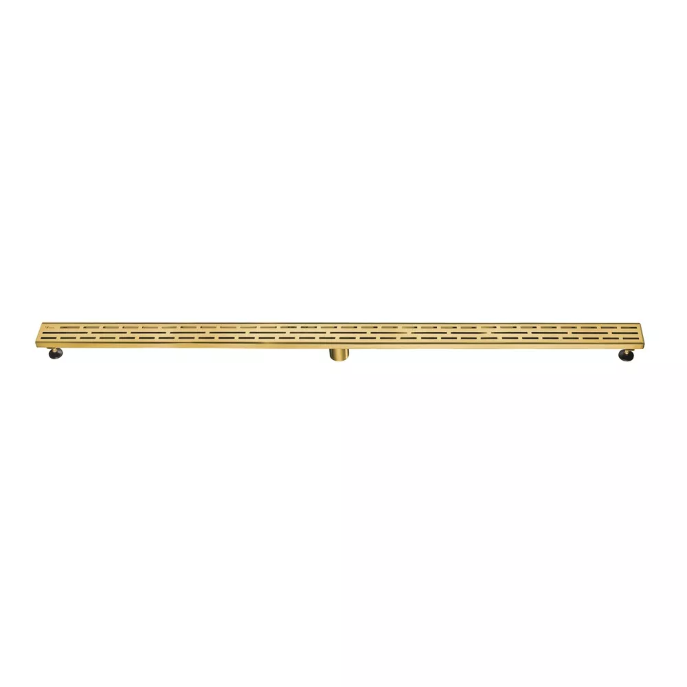 Amazon River Series - Linear Shower Drain 59"L, Matte Gold material