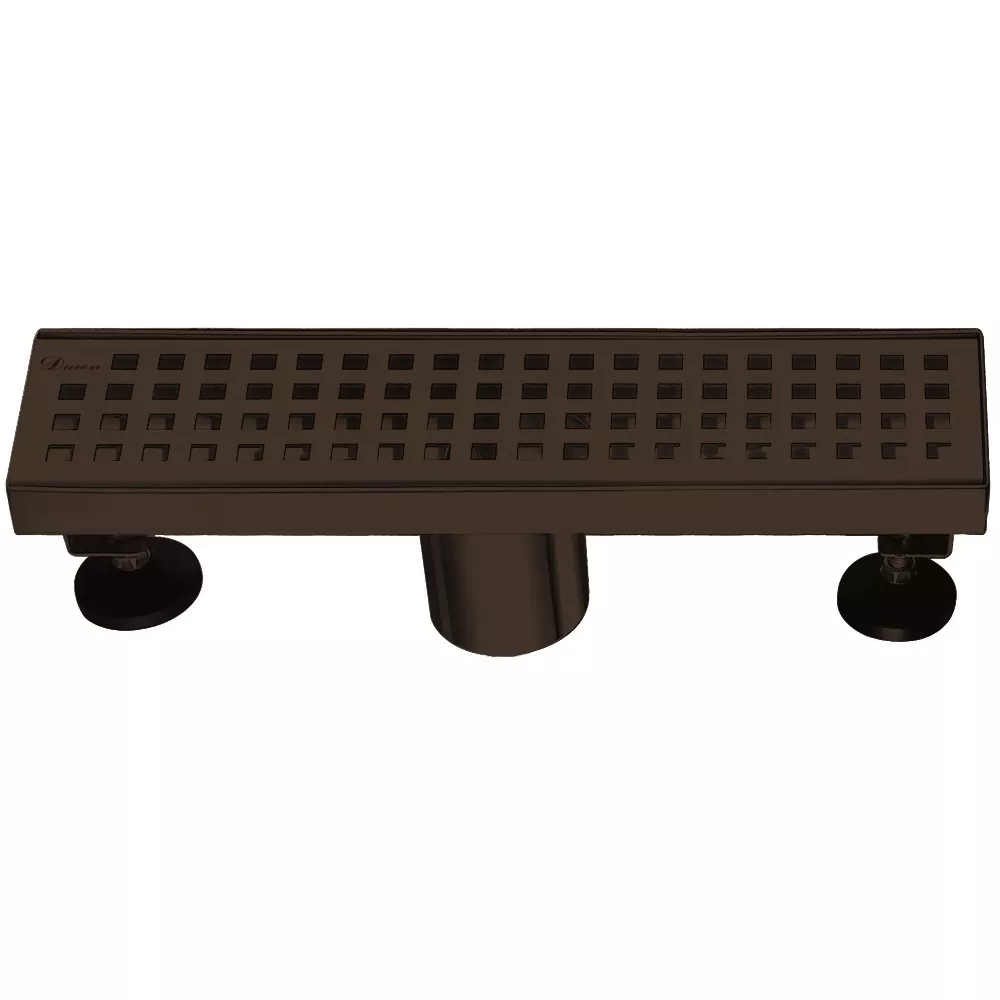 Brisbane River Series - Linear Shower Drain 12"L, Matte Black material