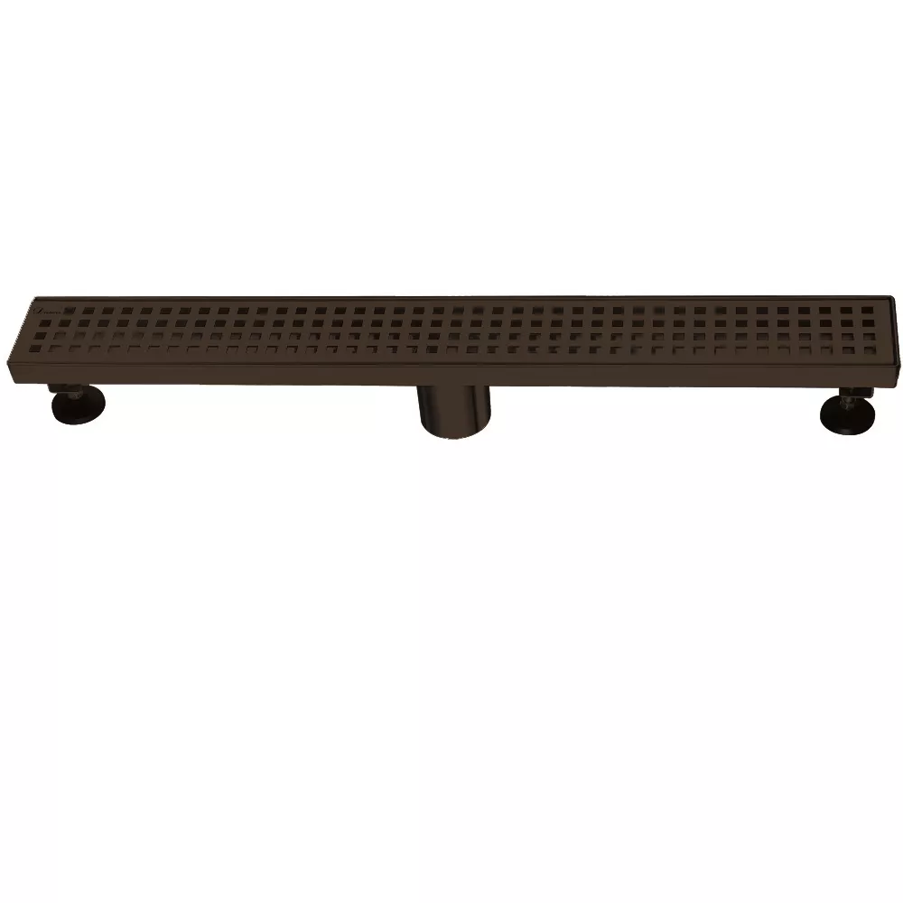 Brisbane River Series - Linear Shower Drain 24"L. Matte Black material