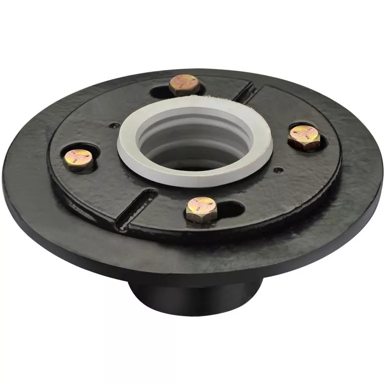 Shower Drain base Cast Iron with Gasket, 2" Drain material