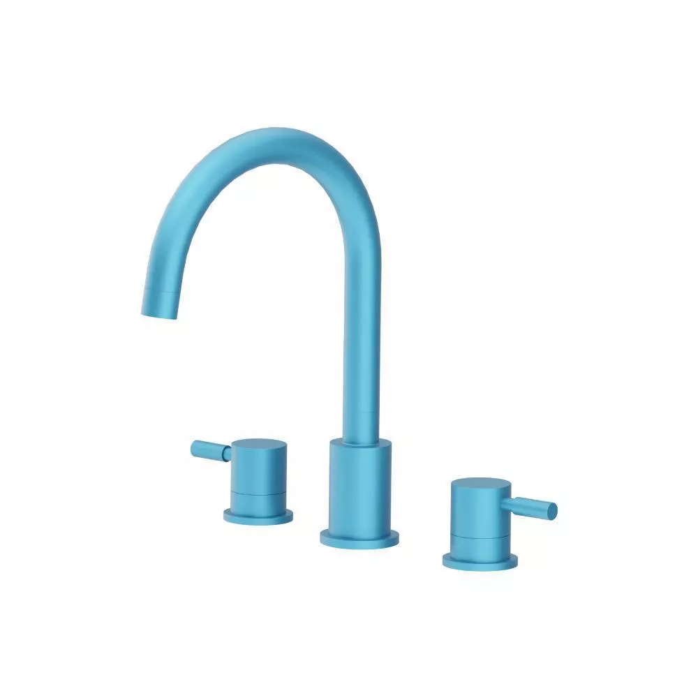 Sky Blue 3 Hole Deck Mount Roman Tub Faucet material