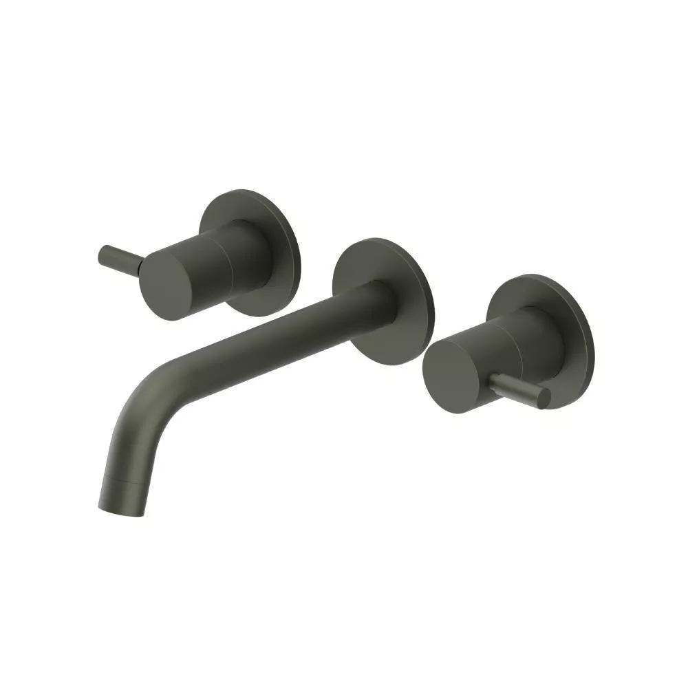 Dark Green Two Handle Wall Mounted Tub Filler material