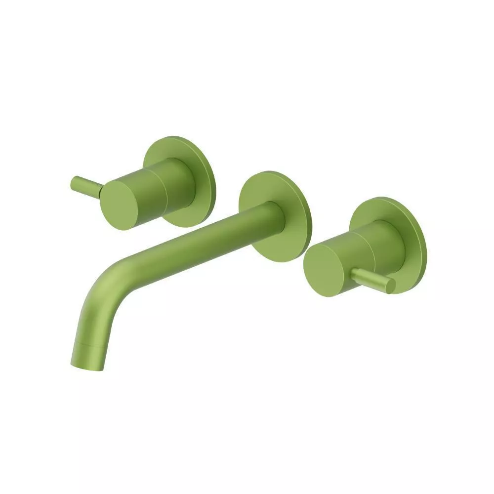 Green Two Handle Wall Mounted Tub Filler material