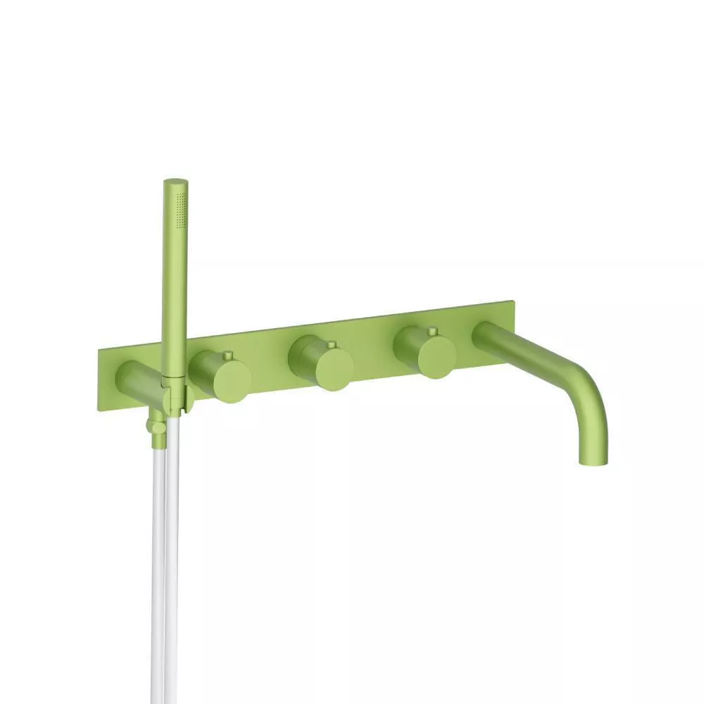 Green Wall Mount Tub Filler With Hand Shower material