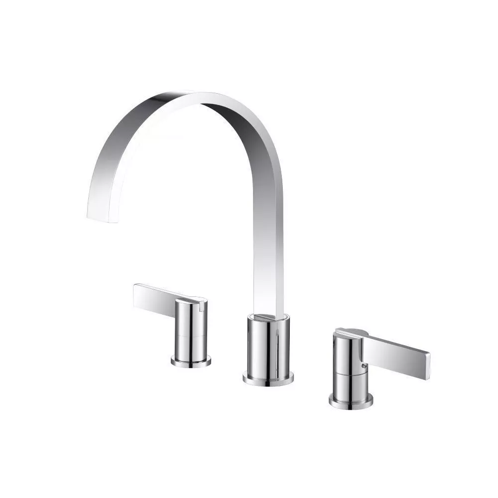 Chrome 3 Hole Deck Mount Roman Tub Faucet material