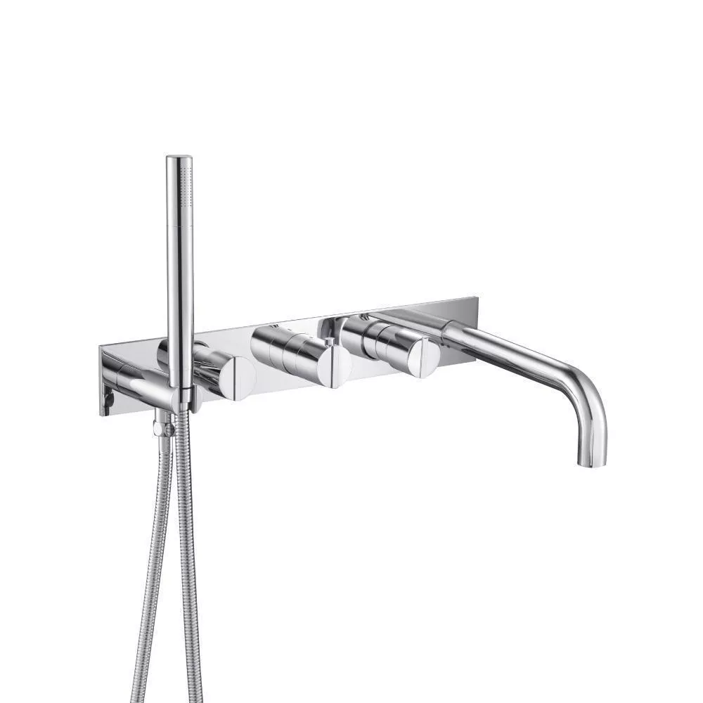 Chrome Trim For Wall Mount Tub Filler With Hand Shower material