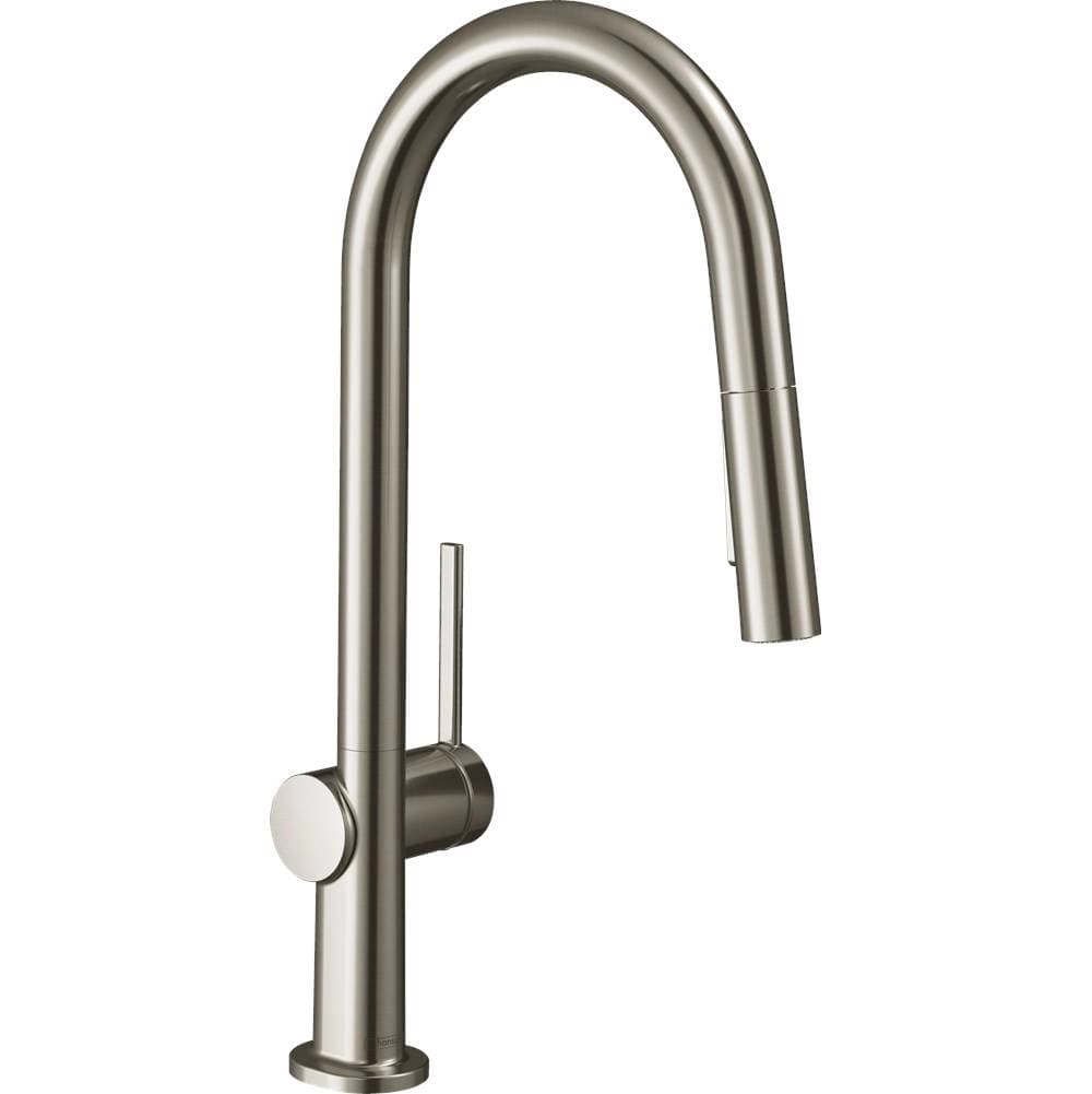 Talis N HighArc Kitchen Faucet, A-Style 2-Spray Pull-Down, 1.75 GPM in Steel Optic material