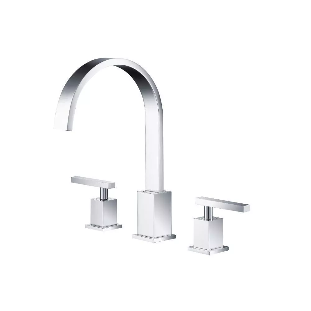 Chrome 3 Hole Deck Mount Roman Tub Faucet material