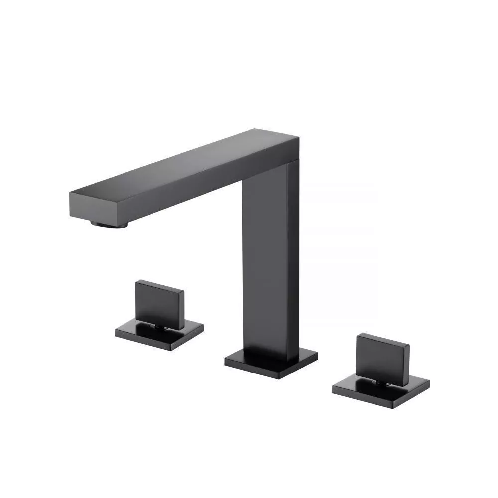 Matte Black 3 Hole Deck Mount Roman Tub Faucet material