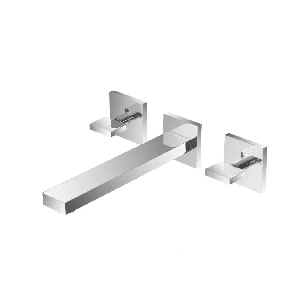 Chrome Two Handle Wall Mounted Tub Filler material