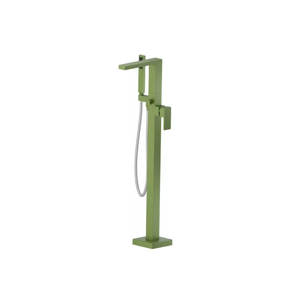 Green Freestanding Floor Mount Bathtub / Tub Filler With Hand Shower material