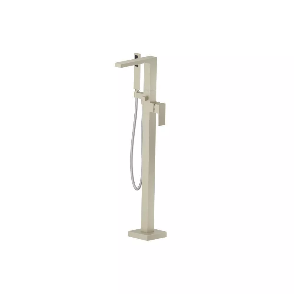 Light Tan Freestanding Floor Mount Bathtub / Tub Filler With Hand Shower material