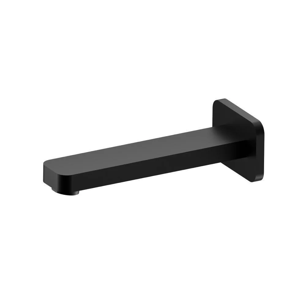 Gloss Black Wall Mount Non Diverting Tub Spout material