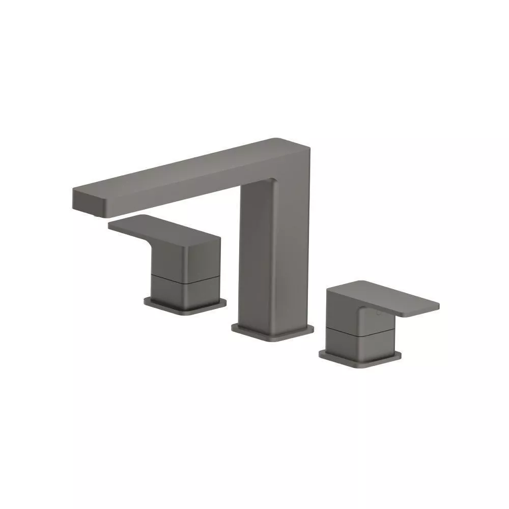 Steel Grey 3 Hole Deck Mount Roman Tub Faucet material