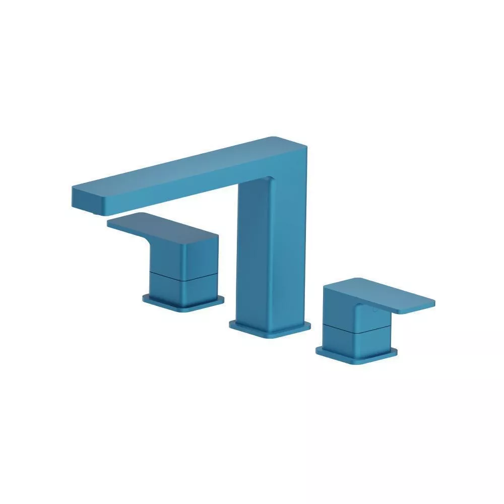 Sky Blue 3 Hole Deck Mount Roman Tub Faucet material