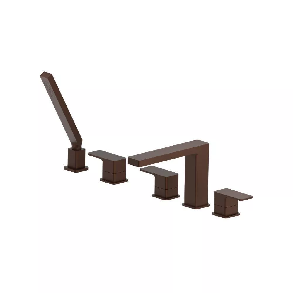 Vortex Brown Five Hole Deck Mounted Roman Tub Faucet With Hand Shower material