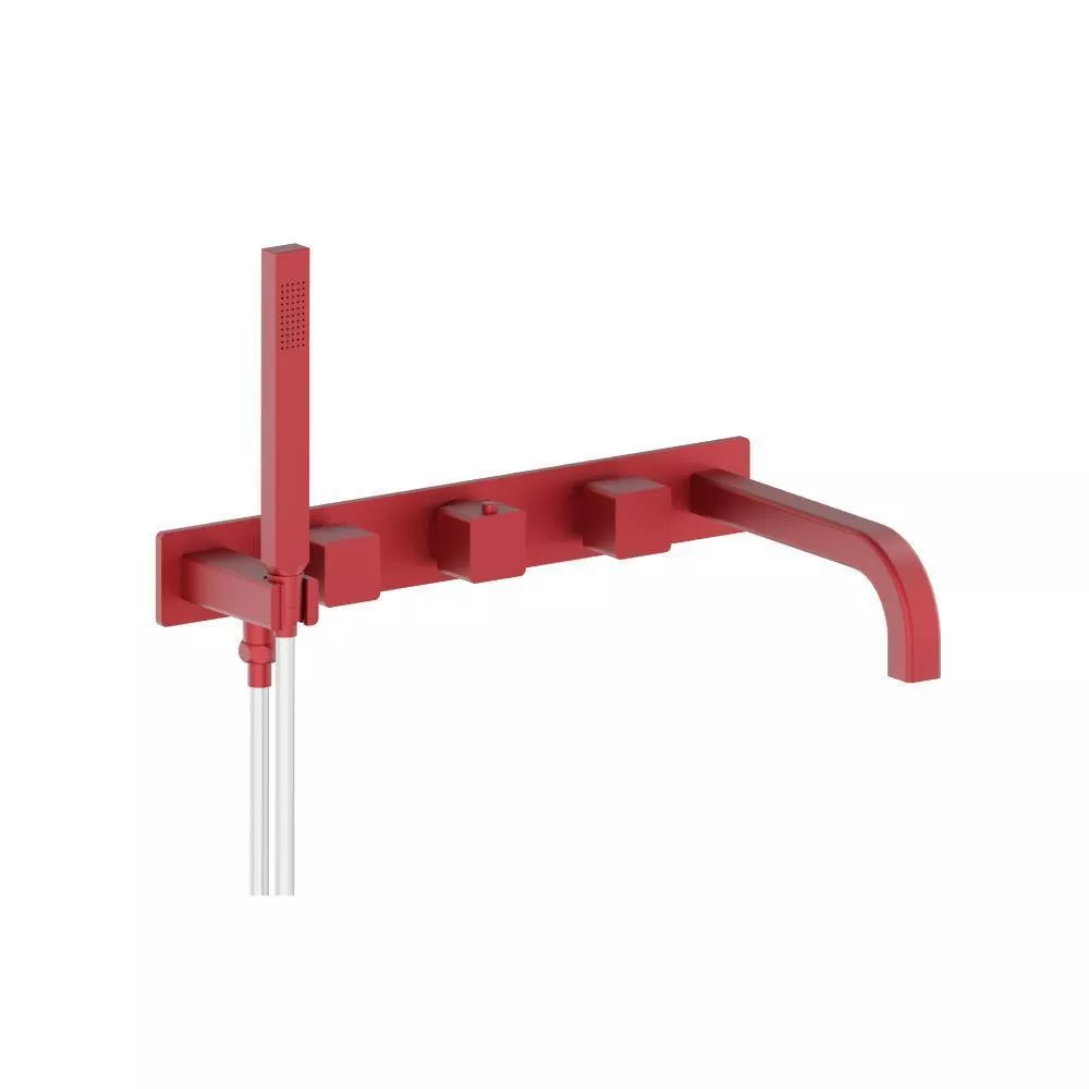 Crimson Wall Mount Tub Filler With Hand Shower material