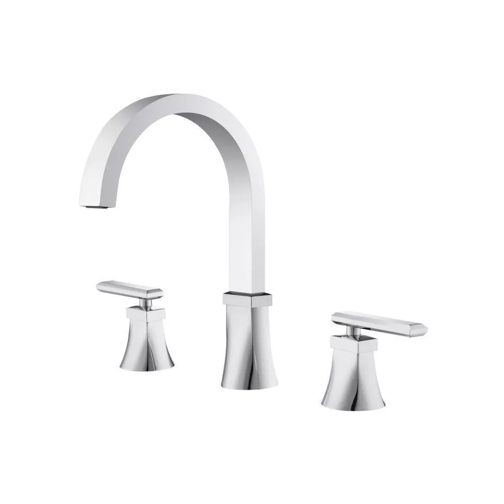 Chrome 3 Hole Deck Mount Roman Tub Faucet material