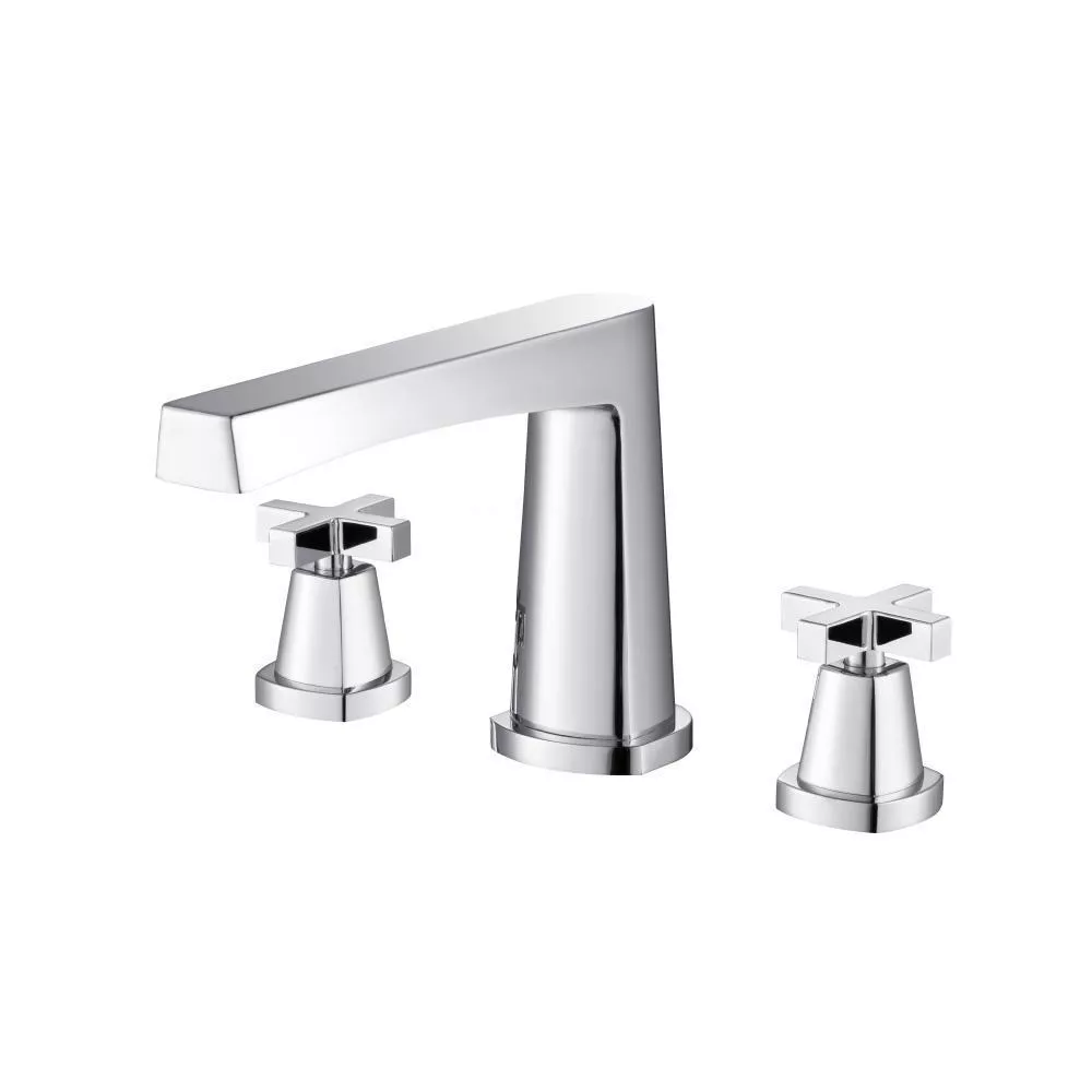 Chrome 3 Hole Deck Mount Roman Tub Faucet material