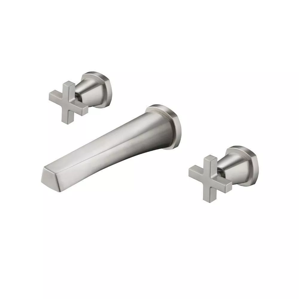 Brushed Nickel PVD Two Handle Wall Mounted Tub Filler material