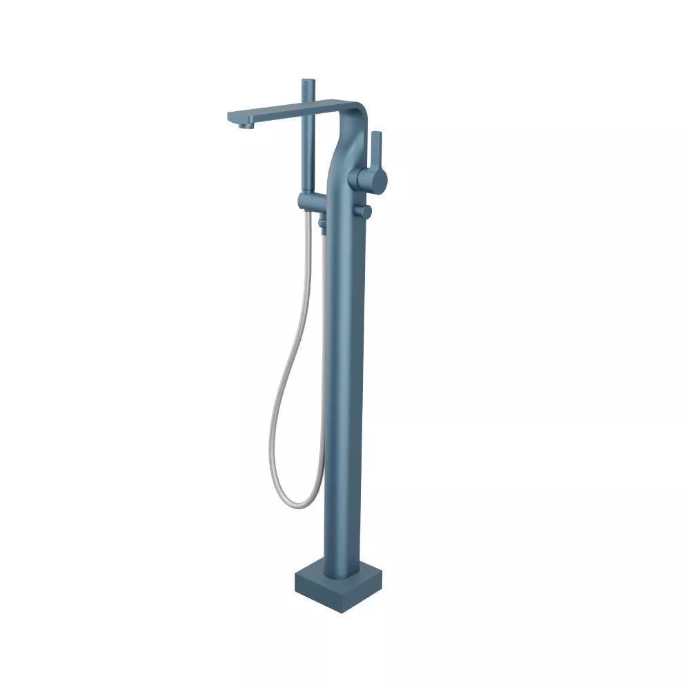 Blue Platinum Freestanding Floor Mount Bathtub / Tub Filler With Hand Shower material