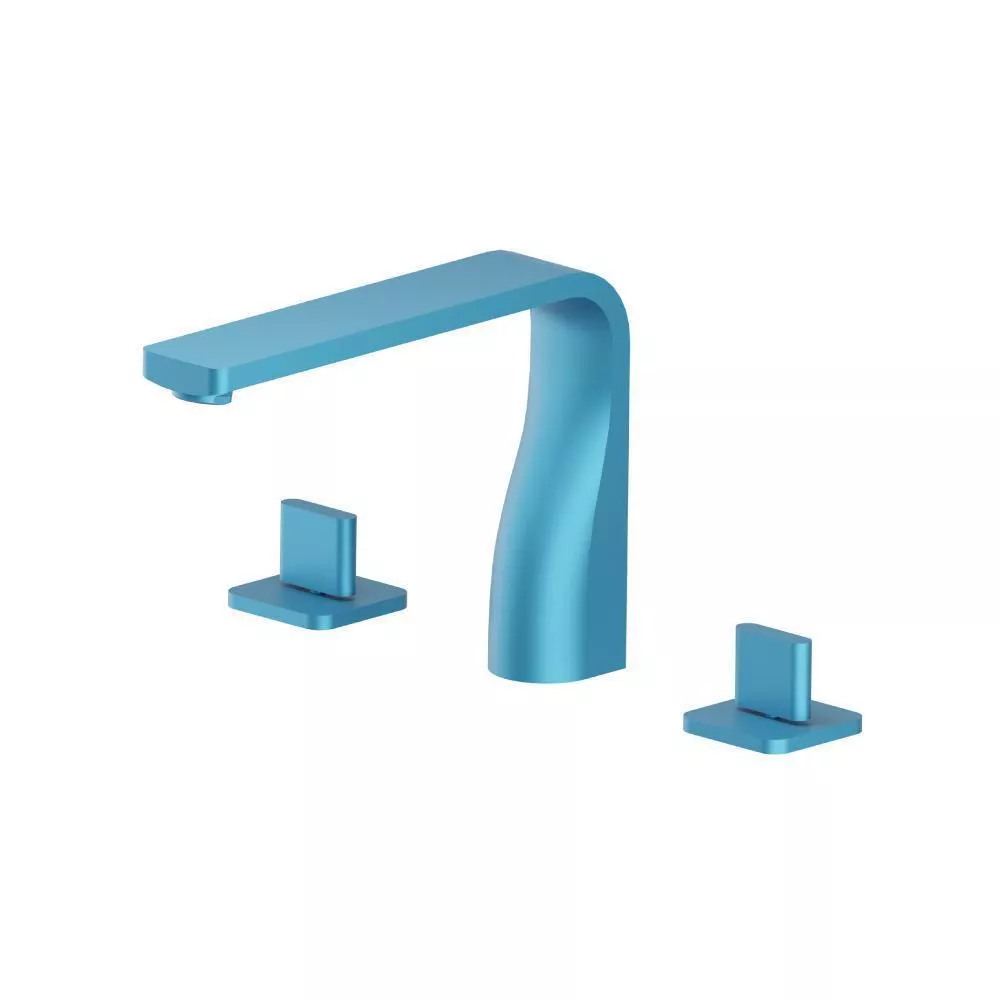 Sky Blue 3 Hole Deck Mount Roman Tub Faucet material