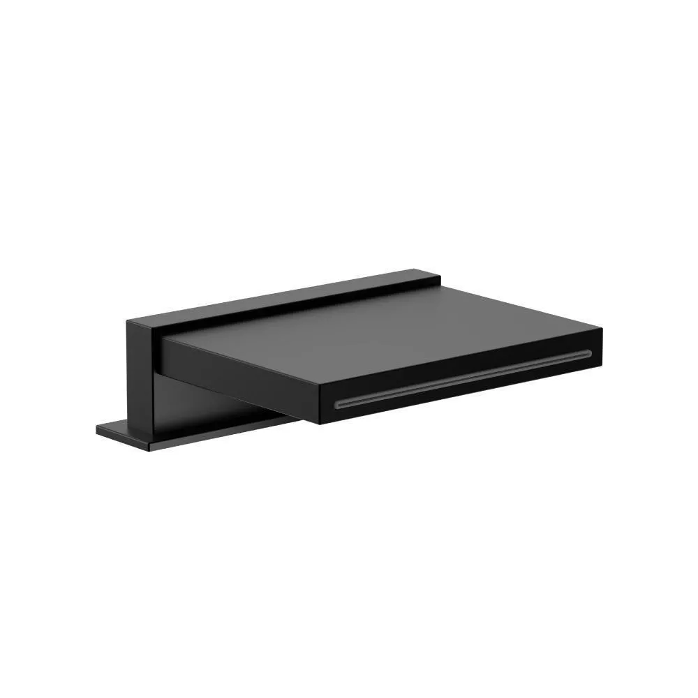 Gloss Black Deck Mount Cascade Flow Water Fall Tub Filler material
